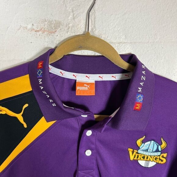 YORKSHIRE CCC VIKINGS LONG SLEEVE CRICKET SHIRT JERSEY PUMA MEN - Picture 5 of 9